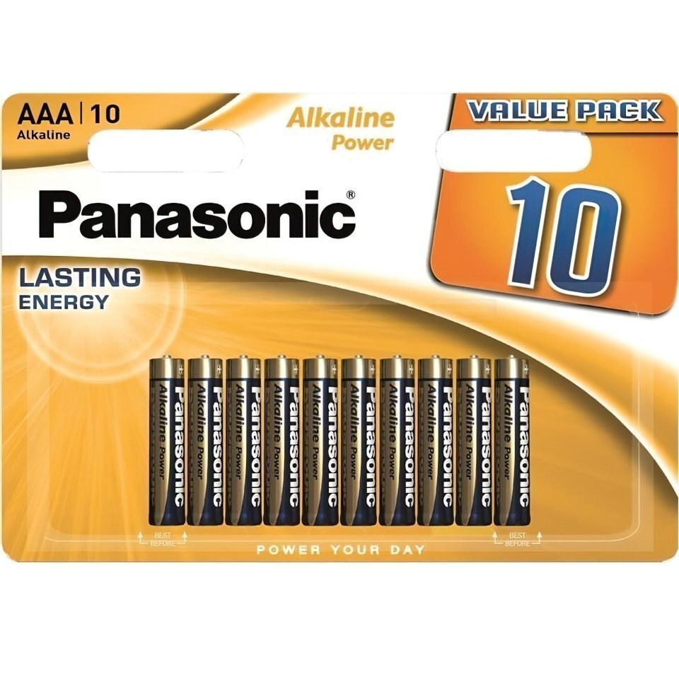 Батарейка Panasonic Alkaline Power AAA BLI 10 (LR03REB/10BW) фото 