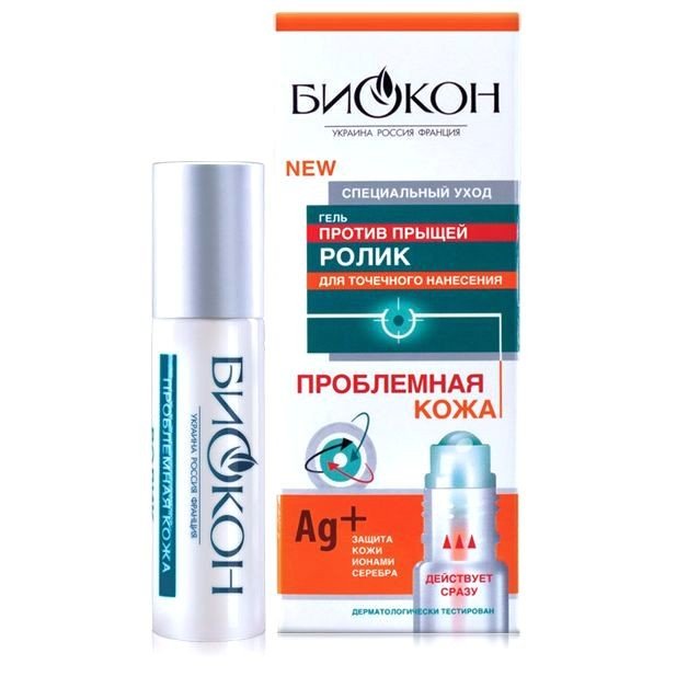 Гель Биокон Проблемная кожа от прыщей , 10 мл. фото 1