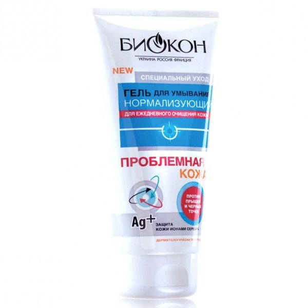 Гель для умывания Биокон Проблемная кожа Нормализирующий, 175 мл.