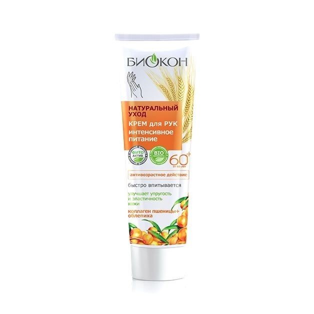 Крем для рук Биокон Натуральный уход Интенсивное питание 60+ фото 