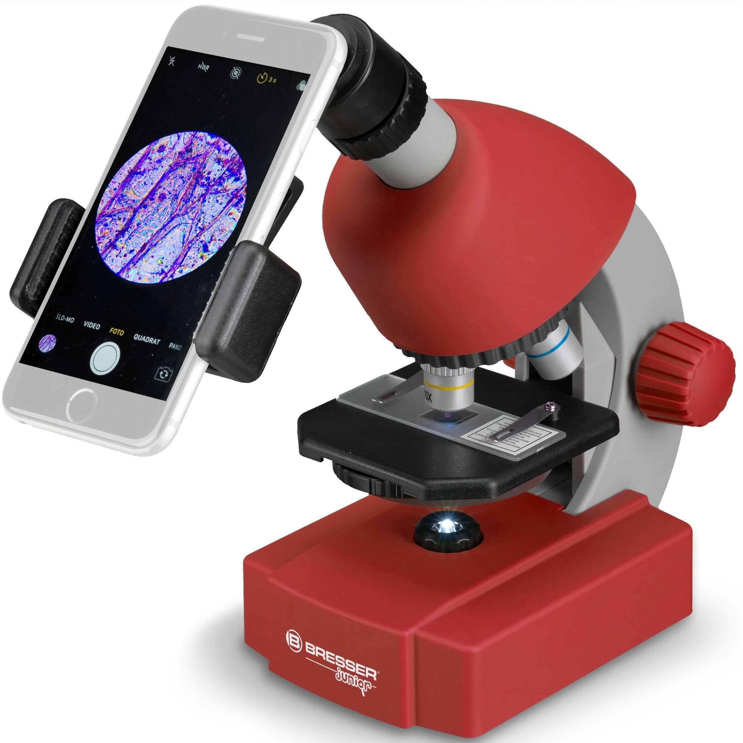 Мікроскоп Bresser Junior 40x-640x Red (8851300E8G000)фото1