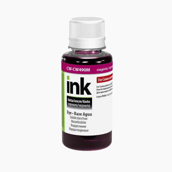 Чернила ColorWay Canon GI-490 PIXMA G1400/G2400/G3400 100мл Magenta (CW-CW490M01)