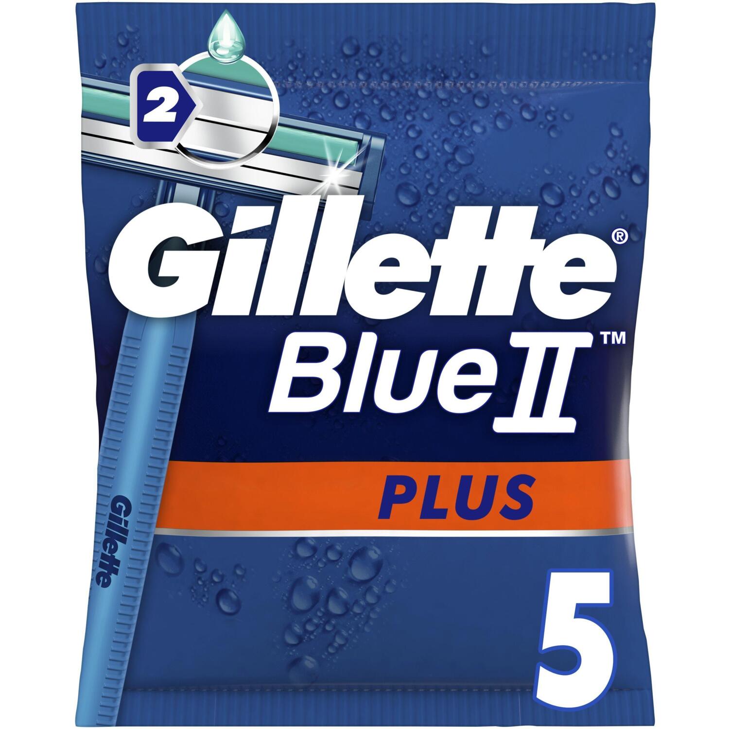 Бритви одноразові Gillette Blue II Plus 5 штфото