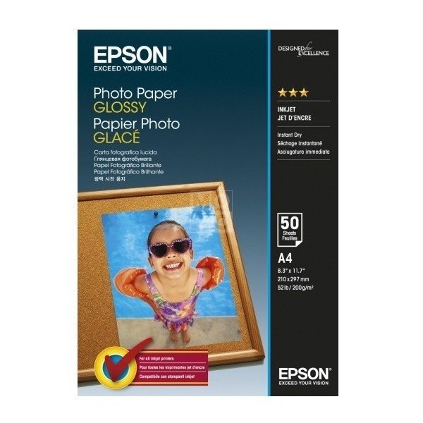  Папір Epson A4 Glossy Photo Paper, 50 л. (C13S042539) фото