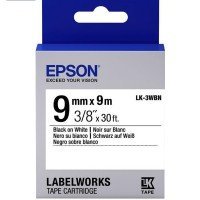  Стрічка Epson LK3WBN принтерів LW-300/400/400VP/700 Std Blk/Wht 9mm/9m 