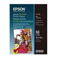 Бумага Epson 100mmx150mm Value Glossy Photo Paper 50 л. (C13S400038)