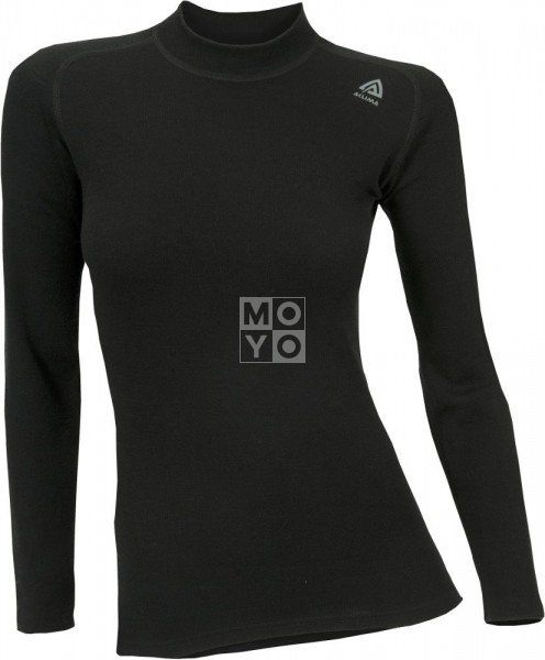 Термокофта женская Aclima WarmWool 200 Crew Neck Women Jet Black XS фото 