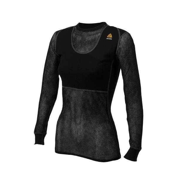 Термокофта жіноча Aclima WoolNet 120 Crew Neck Women Jet Black XS фото1