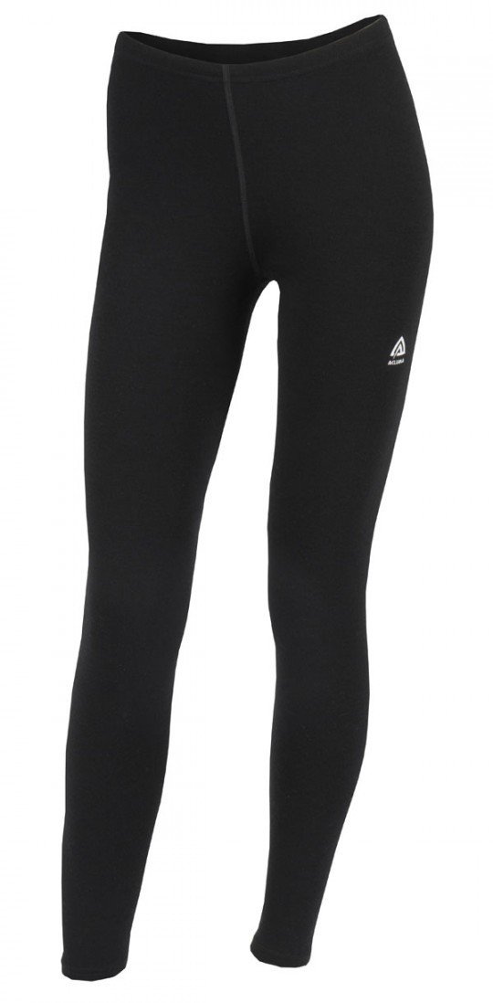 Термоштани жіночі Aclima WarmWool 200 Longs Women Jet Black XSфото1