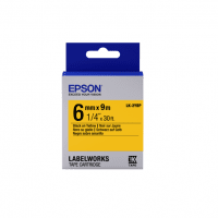 Стрічка Epson LK2YBP для принтерів LW-300/400/400VP/700 Pastel Blk/Yell 6mm/9m 