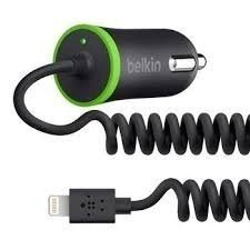  Зарядний пристрій Belkin USB MicroCharger (12V + Apple Lightning cable, USB 2.1Amp), Чорний (F8J078b фото