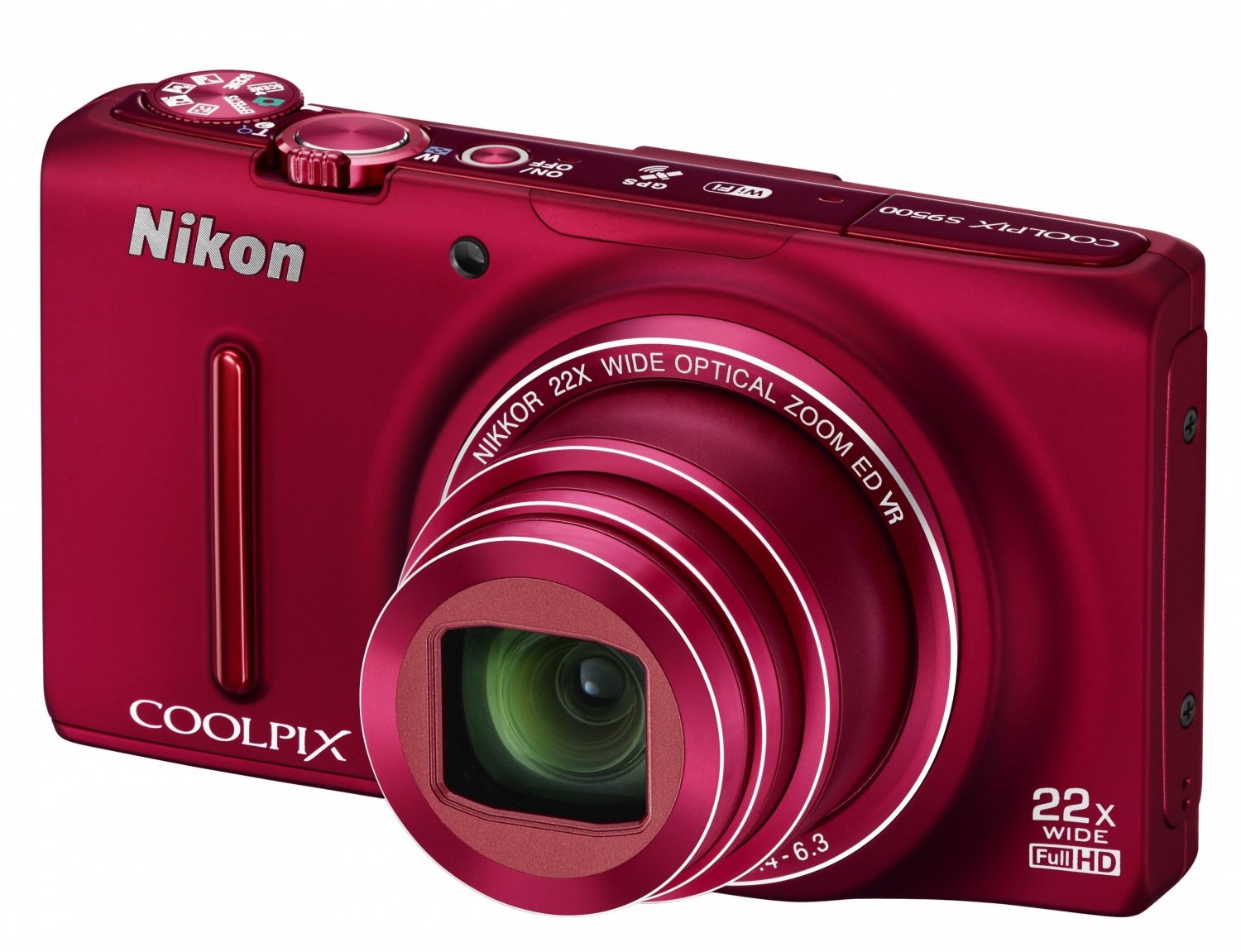 Фотоапарат NIKON Coolpix S9500 Red (VNA262E1)фото