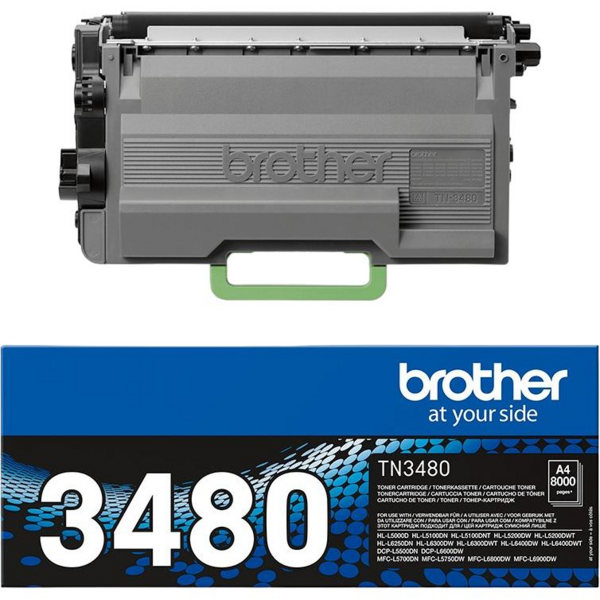 Акція на Картридж лазерный Brother HL-L5000/5100/6250, DCP-L5500, MFC-L5700, 8 000стр (TN3480) від MOYO