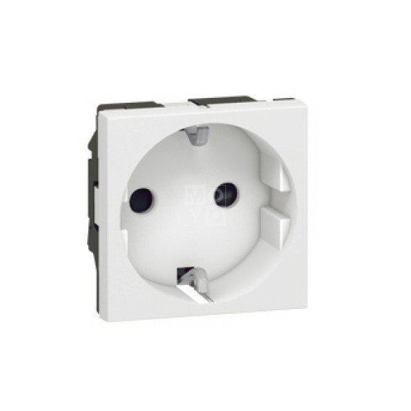 

Розетка Legrand Schuko 16А 250В без шторок, винтовые клеммы 2модуля, MOSAIC white