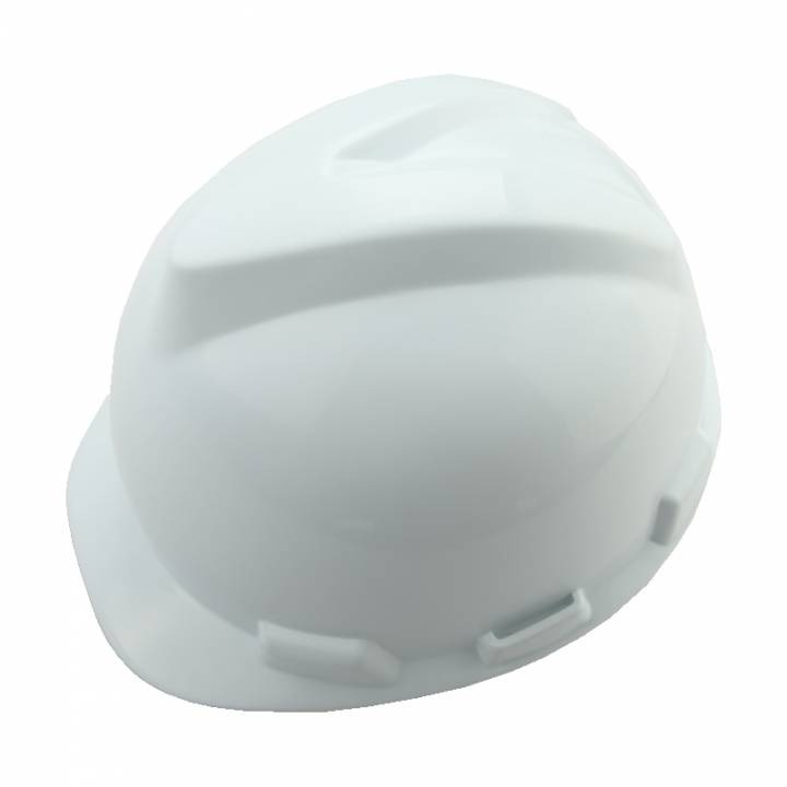 Каска захисна Tolsen, пластик поліпропілен РР, пряжка для регулювання, навушники, білийфото1