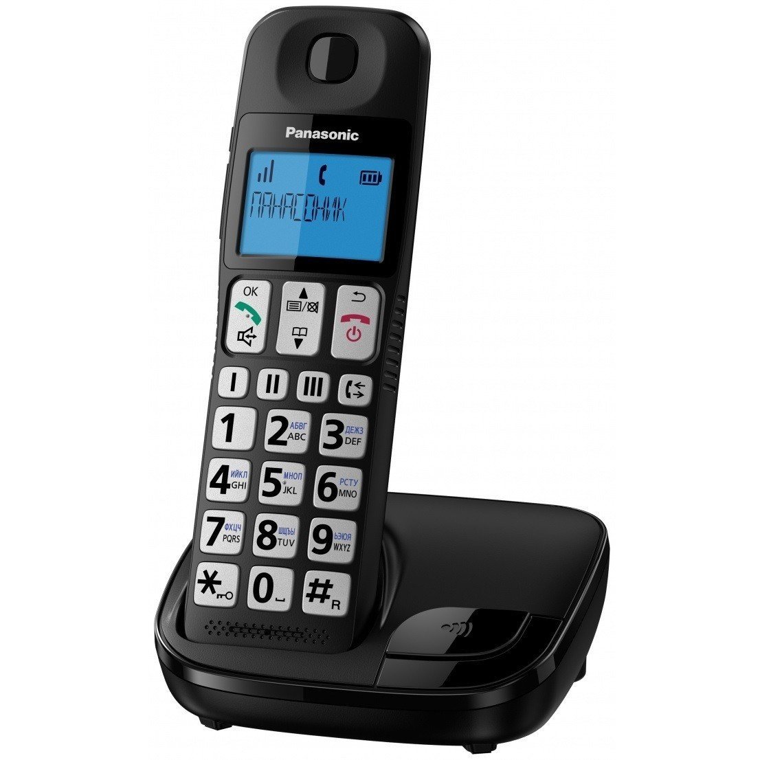 Телефон Dect Panasonic KX-TGE110UCB Blackфото