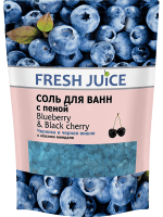 Соль для ванн с пеной Fresh Juice дой-пак Blueberry & Black Cherry 500 мл.