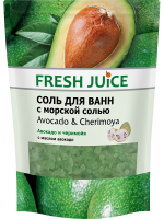 Соль для ванн Fresh Juice дой-пак Avocado & Cherimoya 500 мл.