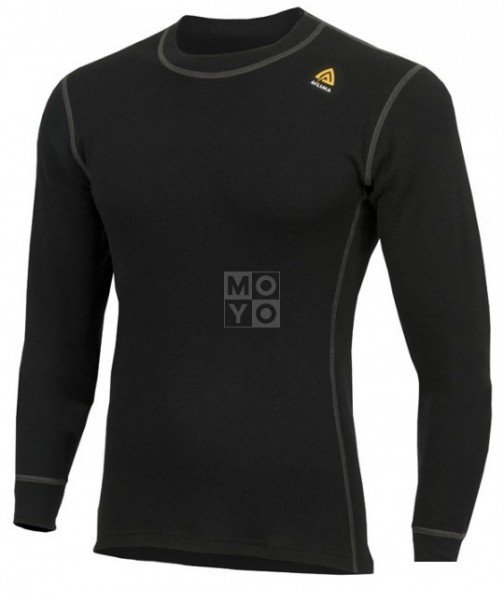 Термокофта чоловіча Aclima WarmWool 200 Crew Neck Men Jet Black XSфото