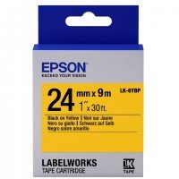 Картридж с лентой Epson LK6YBP принтеров LW-700 Pastel Blk/Yell 24mm/9m (C53S656005)