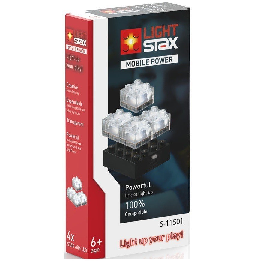 Конструктор Light Stax с LED подсветкой Mobile Power 4 эл. (LS-S11501) фото 