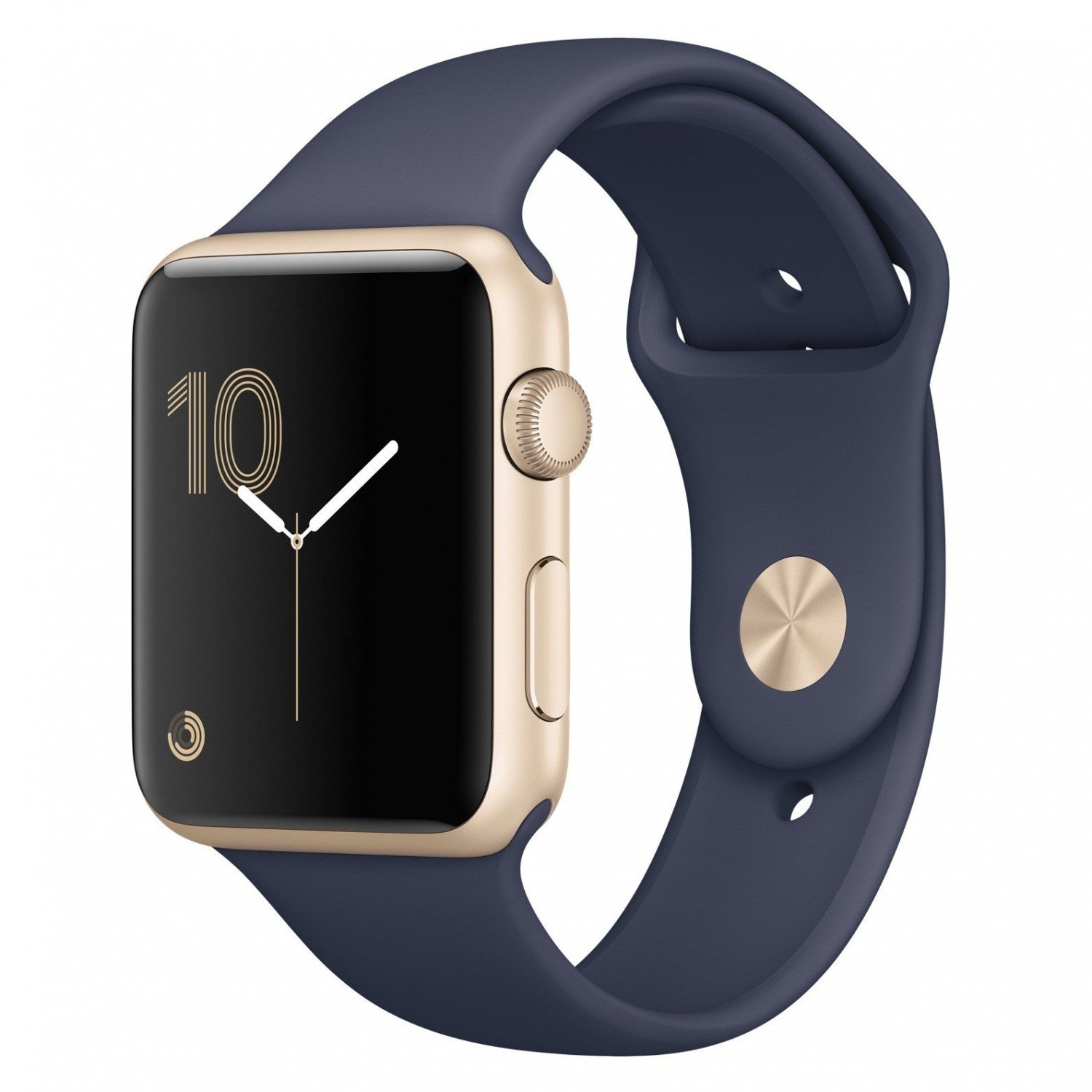 Смартгодинник Apple Watch Series 2 42 MQ152 Gold Al Case with Midnight Blue Sport Band (MQ152FS/A)фото