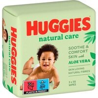 Салфетки влажные детские Huggies Natural Care 3*56шт