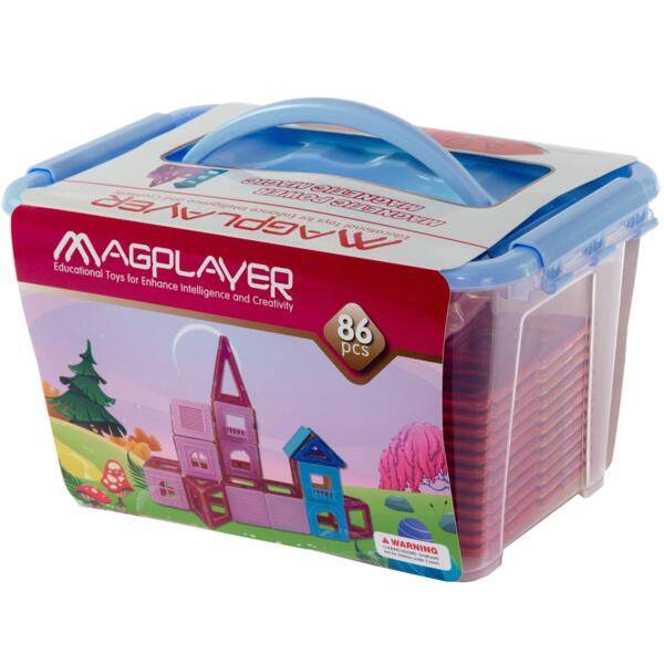 

Конструктор Magplayer магнитный набор 86 эл. MPT-86