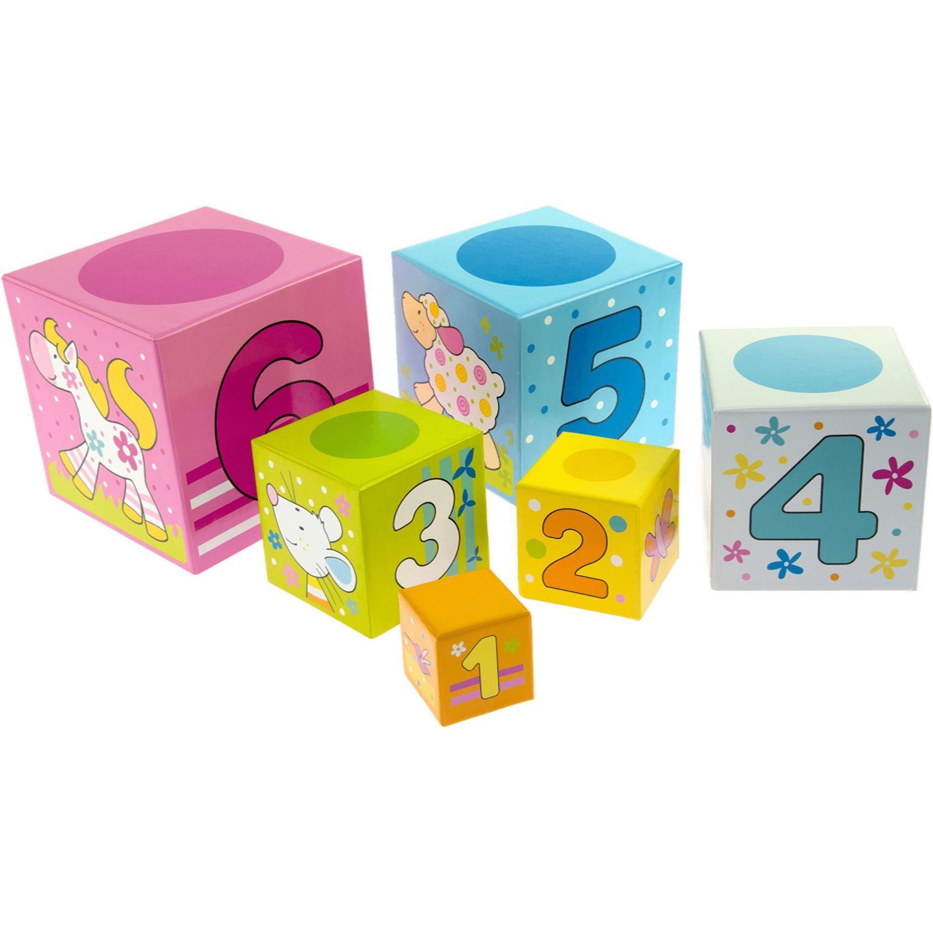 Кубики картонні goki Вчимося рахувати (58508)фото1