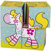 Кубики дерев'яні goki Мої друзі Susibelle (57511)