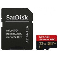 Карта памяти Sandisk microSDHC 32GB V30 A1 UHS-I U3 R100MB/s 4K Extreme Pro + SD-адаптер