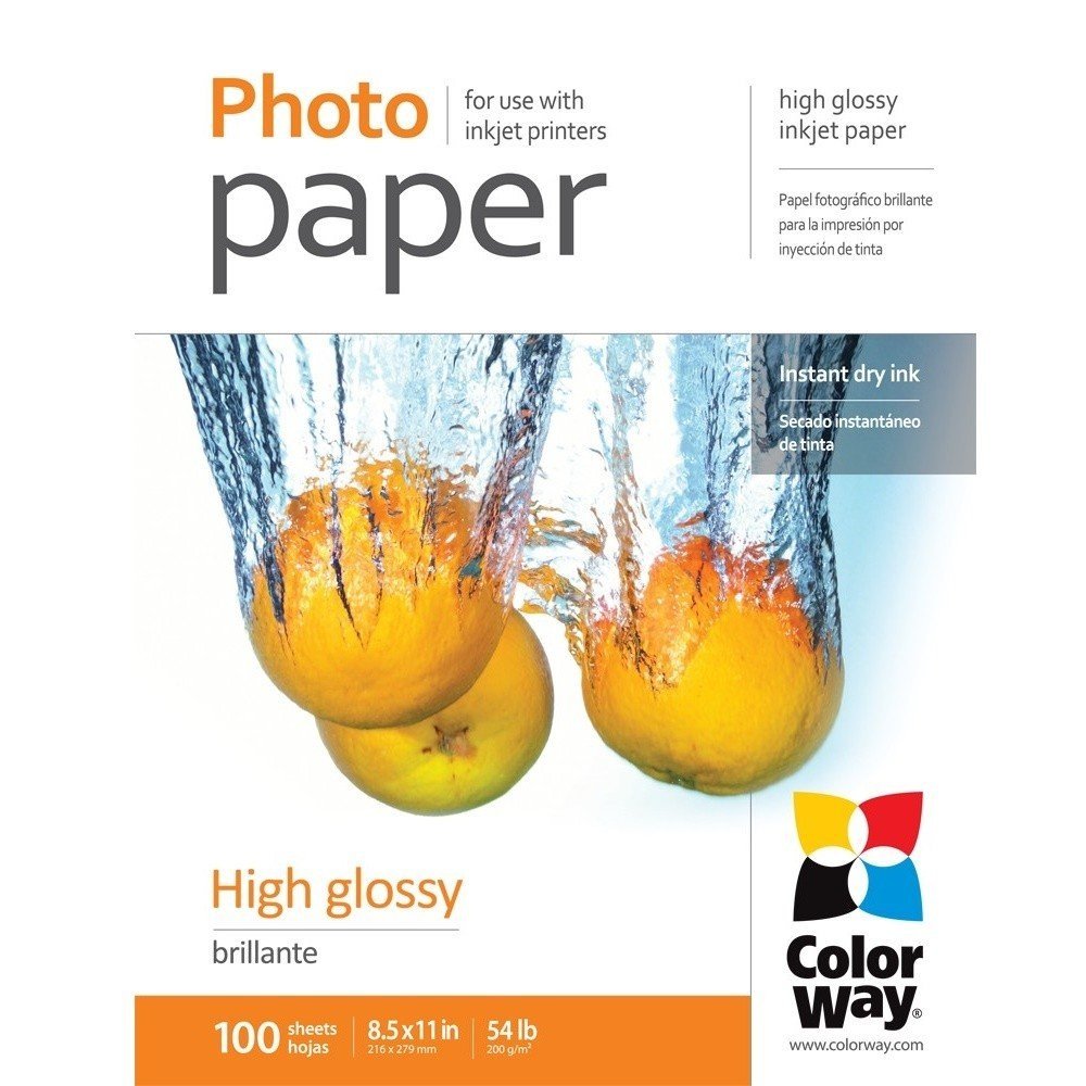  Папір ColorWay глянц. 200г/м, LT PG200-100 карт.уп. (PG200100LT) фото