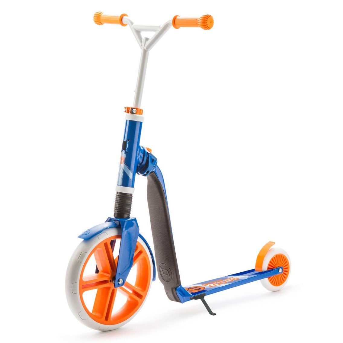 Самокат Scoot&Ride HIGHWAYGANGSTER белый/синий/оранжевый (SR-216265-WHITE-BLUE-ORANGE)фото1