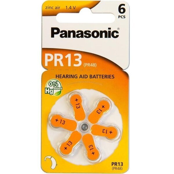 Акція на Батарейка Panasonic PR-13 BLI 6 (PR-13/6LB) від MOYO