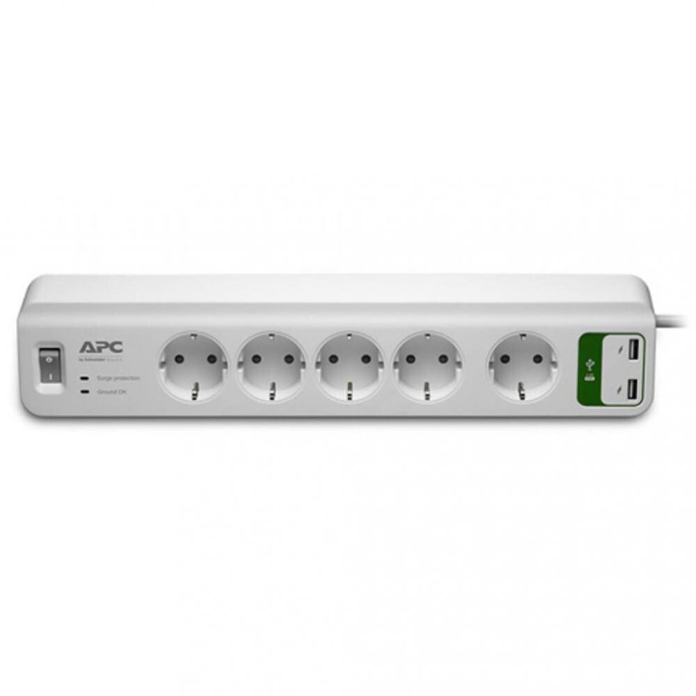  Фільтр APC Essential SurgeArrest 5 outlets + 2 USB (5V, 2.4A) фото1