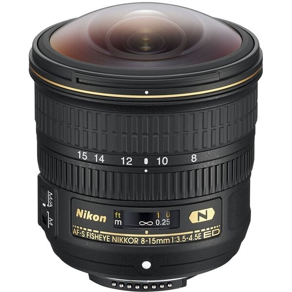 Акція на Объектив Nikon AF-S 8-15 mm f/3.5-4.5E ED FISHEYE (JAA831DA) від MOYO