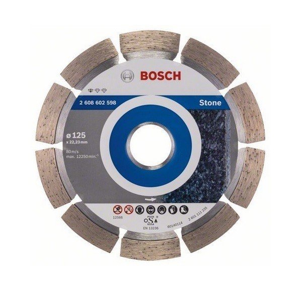 Алмазный отрезной диск Bosch Standard по камню 125-22.23 фото 