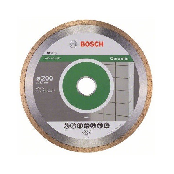 Фото - Круг отрезной Bosch Алмазний відрізний диск  Standard для кераміки 200-25.4 2.608.602.537 