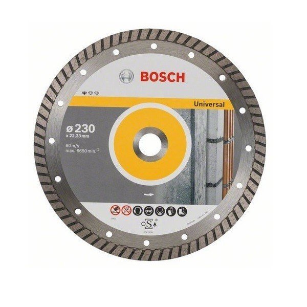 Алмазный отрезной диск Bosch Standard универсальный 230-22.23 фото 