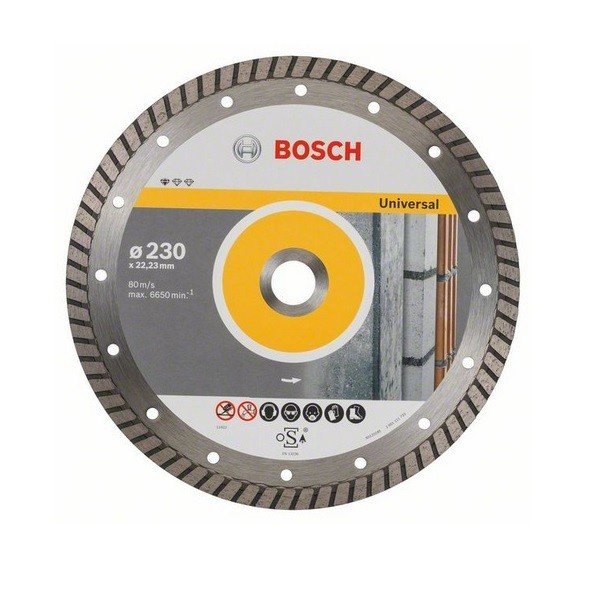 Алмазный отрезной диск Bosch Standard универсальный 230-22.23 фото 1