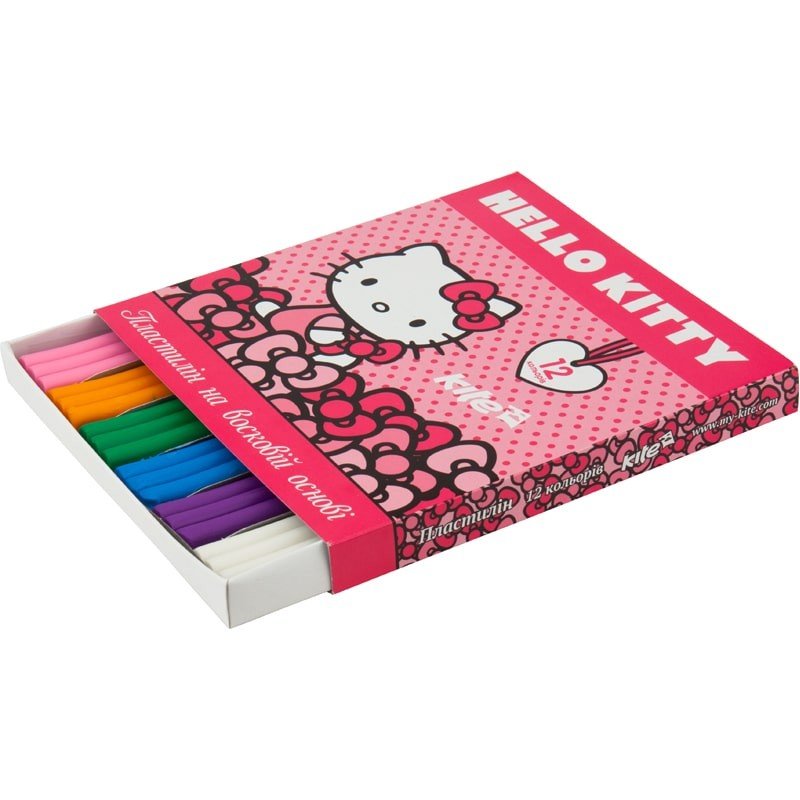Пластилин восковий, Kite Hello Kitty 12цветов 240г (HK17-1086) фото 