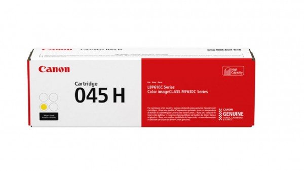 

Картридж лазерный Canon 045H MF610/630 Series Yellow,2200 стр (1243C002)