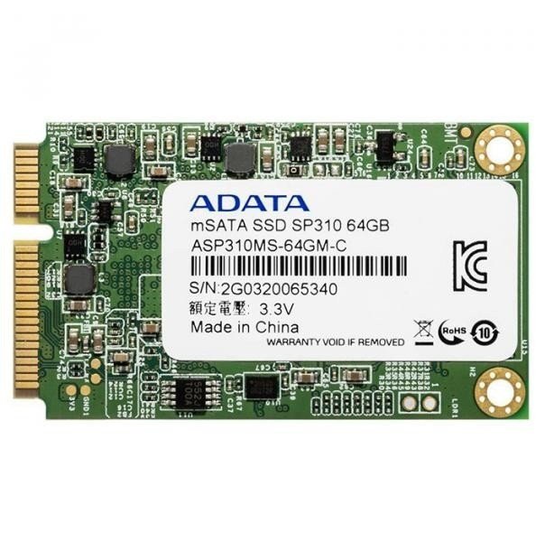 SSD накопичувач ADATA Premier Pro SP310 64 GB mSATA SATA III (ASP310S3-64GM-C)фото1
