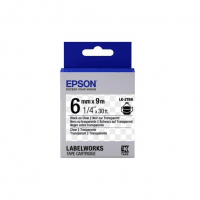 Стрічка Epson LK2TBN принтерів LW-300/400/400VP/700 Clear Blk/Clear 6mm/9m