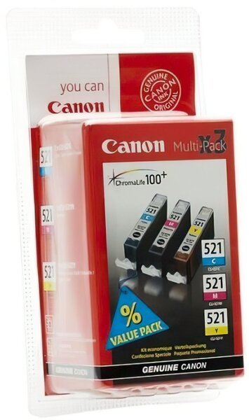 

Картридж струйный CANON CLI-521 Bundle C,M,Y MP540/630 (2934B010)