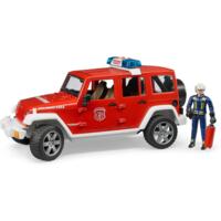 Джип пожарный BRUDER 1:16 Wrangler Unlimited Rubicon + фигурка пожарника (2528)
