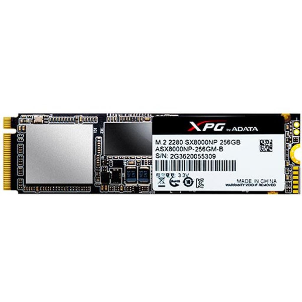 SSD накопитель ADATA XPG SX8000 256GB M.2 PCIe Gen3x4 (ASX8000NPC-256GM-C) фото 