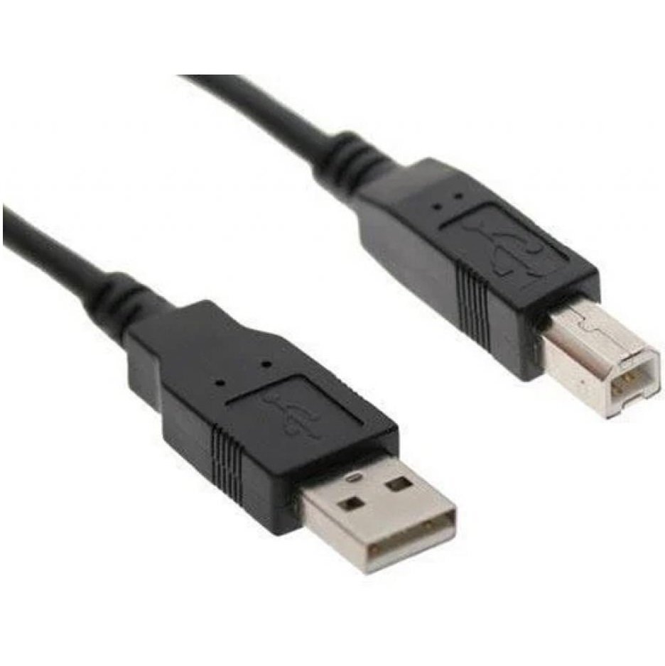 Кабель DIGITUS USB 2.0 (AM/BM) DIGITUS 1.8м Black, bulk (AK-300102-018-S) фото 