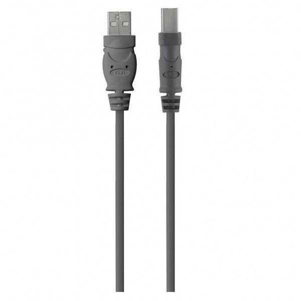 Кабель USB (AM/BM) принтер Belkin DSTP 1.8м, Black (F3U154bt1.8M)