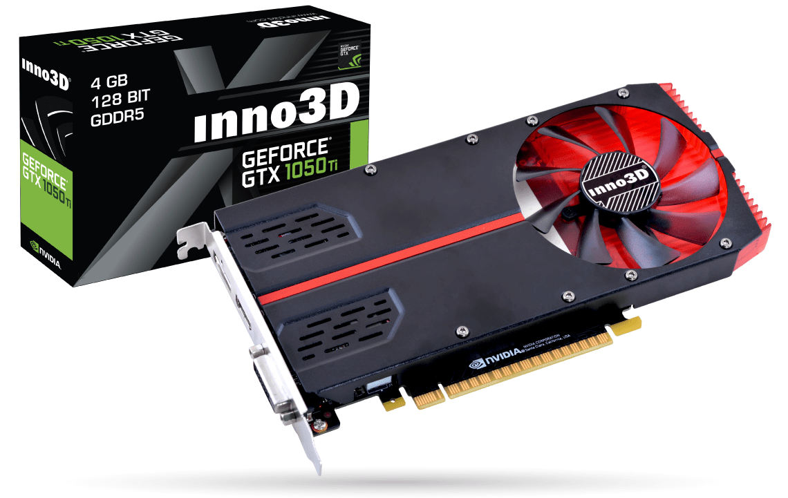  Відеокарта INNO3D GeForce GTX1050Ti 4GB GDDR5 (N105T2-1SDV-M5CM) фото